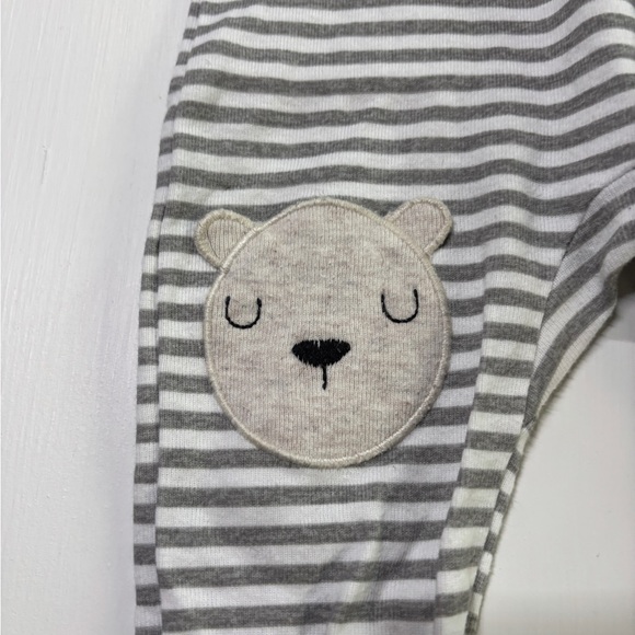 Cloud Island Baby Footed Sleepers 3-Pack 6–9M Neutral Animals Zip Pajamas - Picture 5 of 12